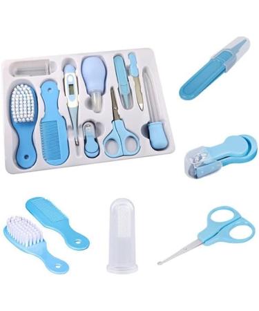 Baby First Healthcare and Grooming Kit 10 in 1 - Baby Shower Gifts & Essential Kit (Blue) - Buy Online on SooperMarket.com