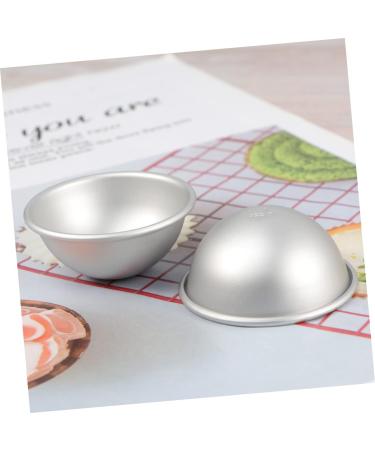 COHEALI Circle Stencil 4PCS soap molds food molds cake mold Aluminum Molds Bath Moulds cake pan puck 3d baking mold Silver medium - Buy Online on SooperMarket.com