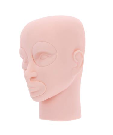 Beaupretty Head of Make-up Practice Face Show Paddice Head Cosmetic Puppet Kopf Show Tuppent Face Head Make-up Face Model High-quality rubber head model eyebrow lines