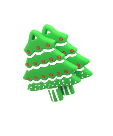 Christmas Tree Silicone Baby Teether - BPA Free Chewing Toy for Toddlers | Kinder Relief - Buy Online on SooperMarket.com