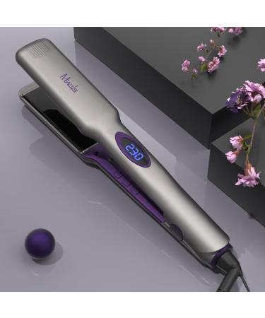 Double Ionic Hair Straightener Brush - BEJARM Anti-Scald Electric Hot Brush | Fast Heat-up in 30s for Smooth Stylish Hair - Buy Online on SooperMarket.com