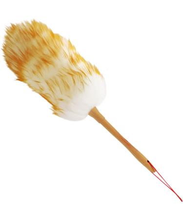 Lambswool Duster with Wooden Handle 21 Inch Anti-Static Duster Flexible Dusters for Cleaning Ceiling Fans Computer Screens Bookshelves Duster Lambswool Duster Dusters 54cm - Buy Online on SooperMarket.com