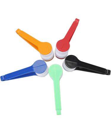 20-Partly Reading Flashing Brake Glasses Cleaning Tool Set - 4 Red Blue Black Green & Orange Brushes for Optimal Lens Care - Buy Online on SooperMarket.com
