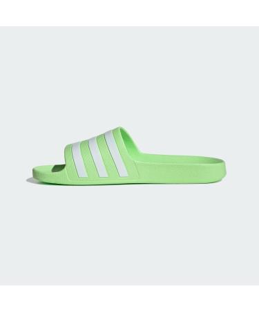 Buy adidas Unisex Adilette Aqua Slippers 43 1/3 EU - Green Spark Cloud White | International Shipping Available - Buy Online on SooperMarket.com