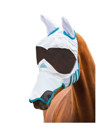 Shires Ultra Pro Fly Mask - White: Full