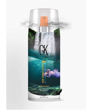 GK HAIR Global Keratin Leave-In Conditioner Detangler Spray 120ml - Hydrating Styler for Dry, Damaged, Frizzy Hair | Organic Natural Oil Blend for Strength & Shine - Buy Online on SooperMarket.com