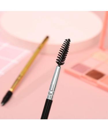 4-Piece Black Double-Head Eyebrow Brush Set | Multi-Functional Spoolie & Comb for Perfect Eyebrow Tinting - International Shipping Available - Buy Online on SooperMarket.com