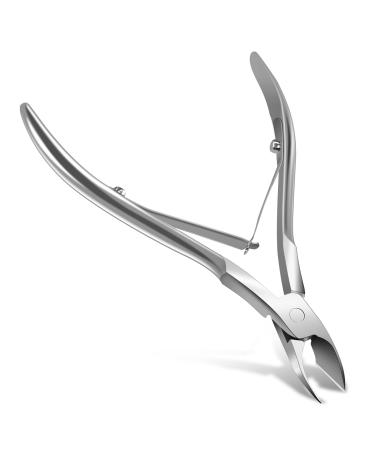 ANYI Cuticle Trimmer Silvery Cuticles Nippers Cuticle Remover Cutter Stainless Steel Cuticle Cutters Professional Pedicure Manicure Tools for Fingernails and Toenails