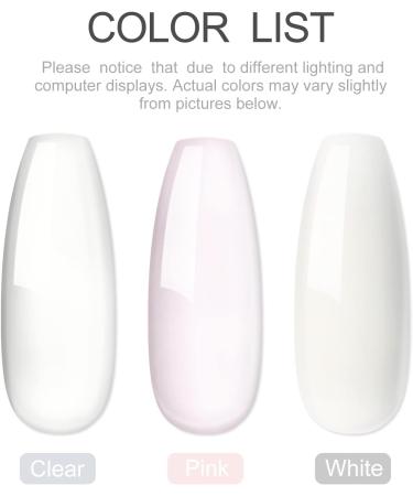 PEACECOLOR Acrylic Nail Kit with 8G Clear Pink White Acrylic Powder 60ML Acrylic Liquid Acrylic System for Beginners DIY Nail Art Nails Extension No Nail Lamp Needed Beauty Gifts color 190 - Buy Online on SooperMarket.com