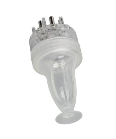 Hair Oil Applicator Scalp Oil Applicator 3ml Root Comb Applicator Bottle Leakproof Medicine Massager for Men and Women Hair Care (Transparent White)