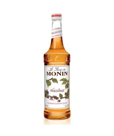 Monin - Hazelnut Syrup, Nutty Taste of Caramelized Hazelnut, Natural Flavors, Great for Mochas, Lattes, Smoothies, Shakes, and Cocktails, Non-GMO, Gluten-Free (750 ml) 25.4 Fl Oz (Pack of 1)