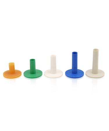 XMWangzi Golf Rubber Tees Practice Training, Driving Putting Chipping Range Mixed Size, Excellent Effect Used with Golf mats and Golf nets, Suitable for Indoor Outdoor Backyard Home Office 5 PCs