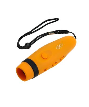 ZHT Electronic Whistle for Coaches Referee Teacher 3-Tones 3 Voice Level, Rechargeable Hand Squeeze Whistle with Lanyard for Outdoor Sport Game Camping Safety and Pet Training Yellow
