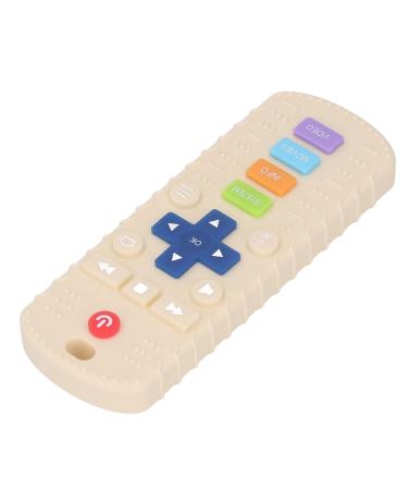 Baby Teething Toy Soft Silicone Fit Hand Flexible Control Teething Toy Odorless for Toddlers for Baby Shower (White)