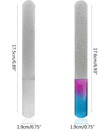 Stainless Steel Smooth Buffer Epoxy Resin Polisher Resin Polishing Tools Metal Nail Double Sided File Manicure - Buy Online on SooperMarket.com