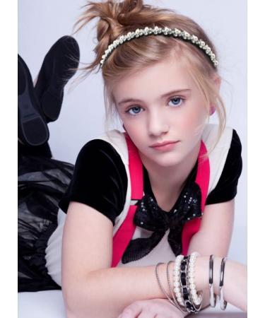 Yeshan Pearl & Rhinestone Hair Comb Headbands for Women - Set of 4 Non-Slip Hair Hoops - Buy Online on SooperMarket.com