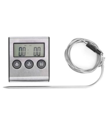 BBQ Gril Thermometer  Thermometer Alarm  50  300  Multifunctional with Instant Reading Probe for Grill