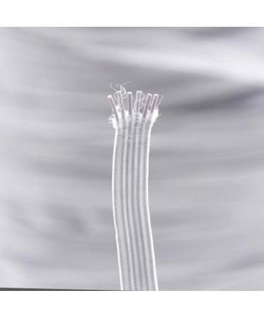 200 Yards 1/4 Inch Braided Elastic Band - White Stretch Cord for Sewing, DIY Masks | High Elasticity Knit Elastic - Buy Online on SooperMarket.com