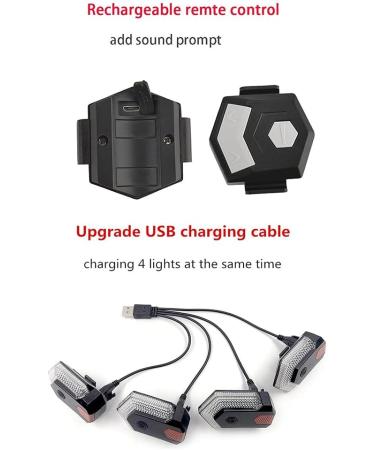 NITEBEAM CarryBright CBX4 Bicycle Turn Signals - Smart Wireless Remote Bike Direction Indicator & Horn for Safe Cycling - Buy Online on SooperMarket.com