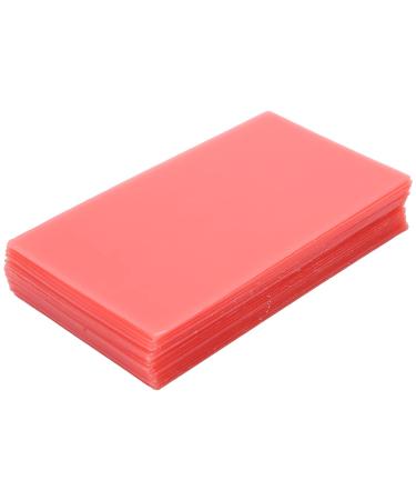 18pcs Dental Base Plate Wax  Red Dental Care Orthodontic Wax  Dental Wax Dentist Auxiliary Material Dental Wax Sheet Supply