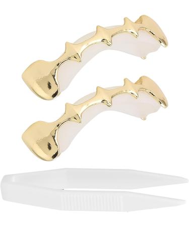 Irregular Hip Hop Denture Set Halloween Hip Hop Teeth Decoration Accessories (Gold) - Buy Online on SooperMarket.com