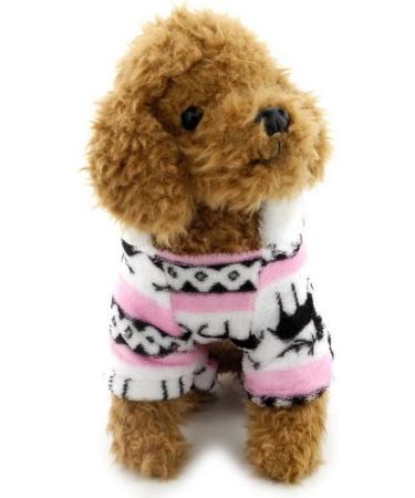 Shop Ranphy Soft Velvet Reindeer Hoodie for Small Dogs & Cats - Cozy Jumpsuit for Puppies (30cm Back 42cm Chest) - Unisex Pet Clothing - Buy Online on SooperMarket.com