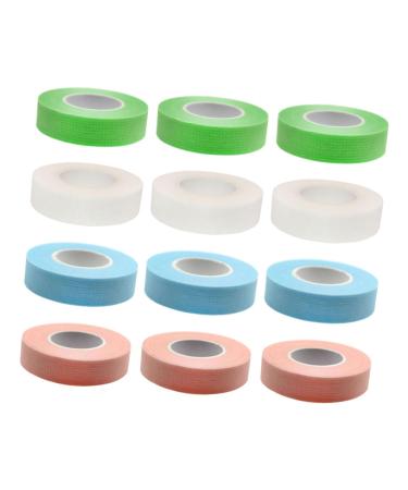 FOYTOKI 12 Rolls Lash Tape Non Woven Lash Tape Adhesive Lashes Tape Eye Skin Protective Tape Pink Tape Diy Lash Grafting Tape Makeup Stuff Eyelash Non-woven Fabric Extend
