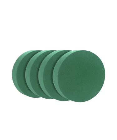 CCINEE Round Floral Foam Blocks,6" Large Wet Foam Bricks for Wedding Aisle Flower Arrangement Supply,Pack of 4 6 inch