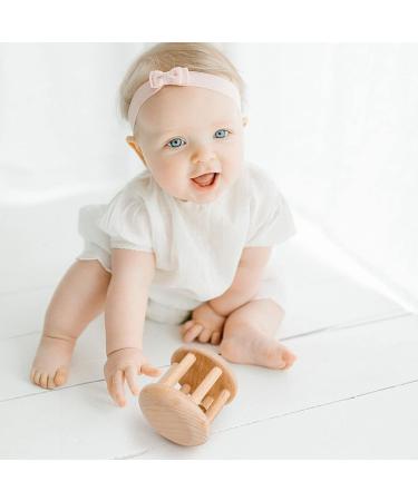 Montessori Toys for Babies | Organic Wooden Bell Rattles | Fun & Intellectual Baby Shower Gifts - Y-WJ04 - Buy Online on SooperMarket.com