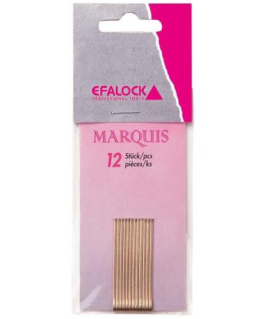 Efalock Professional Marquis hair clips 7 cm gold pack of 2 (2x 12 pieces)