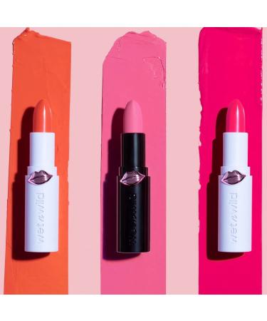 Wet n Wild Mega Last High-Shine Lipstick in Bright Pink - Pinky Ring | Long-Lasting Lip Color - Buy Online on SooperMarket.com