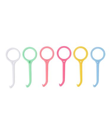 Clear aligner -removal instrument 6 -PCs bracket hook compatible with invisible removable braces and tablets retainers hygienic oral care accessories