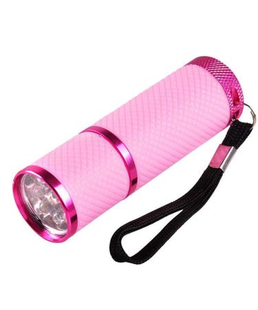 Anself Mini Flash Light for LED UV Gel Curing Lamp Light Handheld Nail Dryer Nail Flashlight 9 LEDs 395nm UV Flashlights Detector for Facial M-ask 1 Count (Pack of 1)