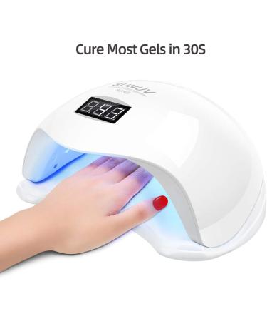 36W SUNUV Led UV Nail Lamp with Timer Sensor and LCD Screen - Ideal for Gel Nail Polish Drying at Home & Salon - Buy Online on SooperMarket.com