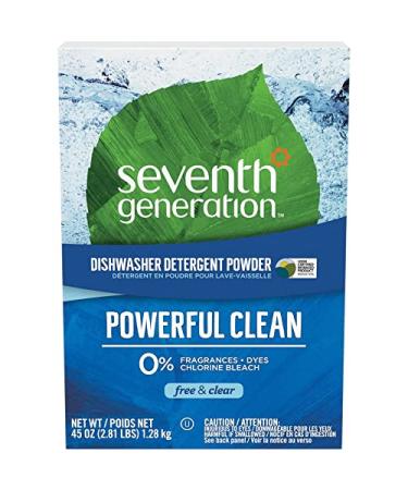 Seventh Generation Automatic Dishwashing Powder, Free & Clear, 45 oz