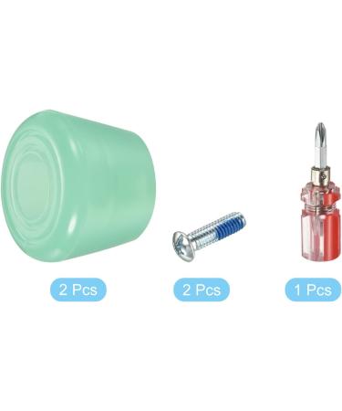 Patikil Roller Skate Toe Stops 82A Rubber Brake Stoppers Green - Includes Screwdriver | Roller Skate Accessories Replacement - Buy Online on SooperMarket.com