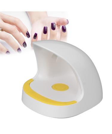 6W UV Nail Lamp Mini Nail Gel Curing Lamp 360 Lighting 3 Light Chips USB Rechargeable UV LED Nail Polish Dryer White