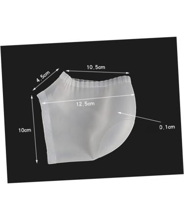 minkissy 3 Pairs Heel Soreness Relief Cushion Sleeves Shoe Inserts Silica Protective Sleeve Pedicure Heel Crack Men and Women White Soft - Buy Online on SooperMarket.com