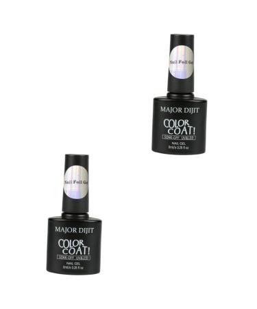 Healeved 2pcs Nail Gel Lacquer Nail Tips Transfer Glue Artificial Nails Repair Glue Nail Gel Polish Glue Nail Tips Decorations Glue Star Nail Transfer Glue Nail Art Foil Glue Manicure