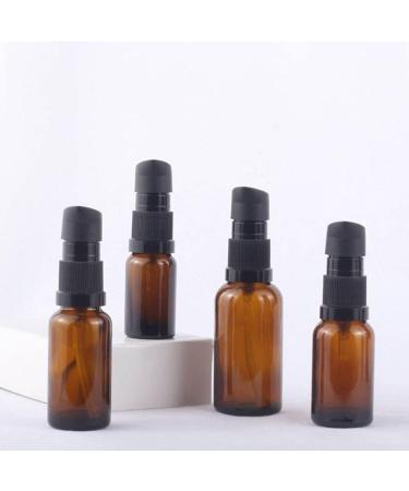 ericotry 6 Pcs 30ml Amber Glass Travel Bottles for Toiletries Refillable Travel Size Liquid Containers Glass Lotion Pump Bottle Mini Soap Pump Dispenser Cosmetic Container Bottle Travel Accessories - Buy Online on SooperMarket.com