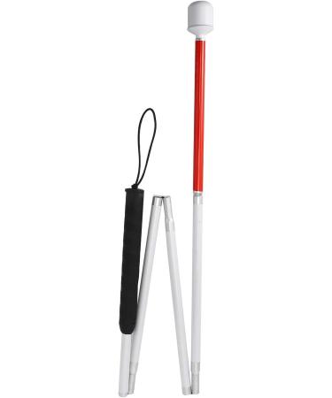 wemee Aluminum Folding Cane 4-Sec Folding Cane with Rolling Tip for Blind Walking Stick - Buy Online on SooperMarket.com