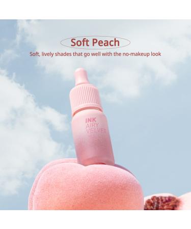 Peripera Ink Airy Velvet Lip Tint (0.14 fl oz) - High-Pigmentation, Lightweight & Moisturizing | Not Animal Tested - Center Peach (#022) - Buy Online on SooperMarket.com