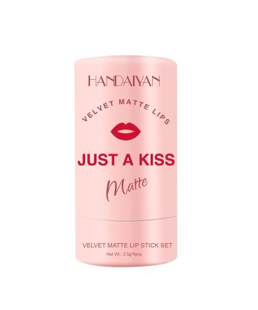 8 Colors Matte Lipstick Set - Long-lasting Moisturizing Lip Balm Makeup Kit for Women & Girls | International Shipping - Buy Online on SooperMarket.com