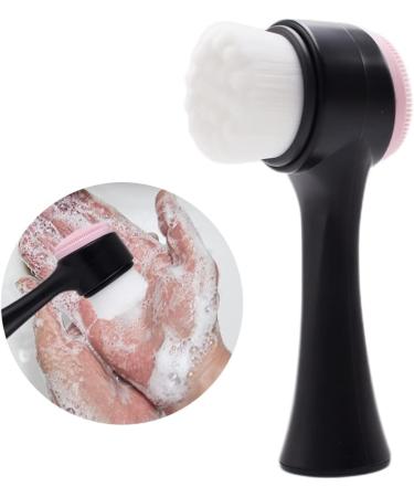 Manual Face Brush Silicone Face Scrubber 2 in 1 Face Cleansing Brush for Deep Cleaning Exfoliating Facial Cleansing Brush - Buy Online on SooperMarket.com