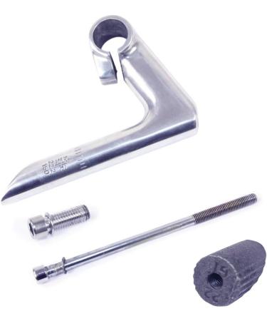 SENQI 22.2 x 225 x 4mm Gooseneck Stem | Aluminum Alloy with Teeth | BSB040 Silver - Buy Online on SooperMarket.com