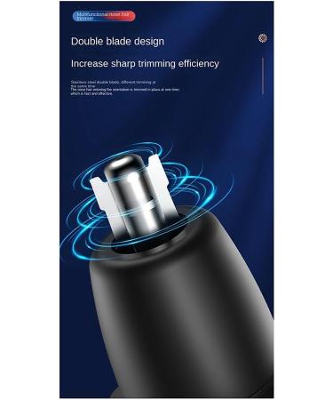BLASHRD Men's Electric Nose Hair Trimmer USB Rechargeable Ear Trimmer Portable Nose Hair Shaver Waterproof Safe Clean Easy Install - Buy Online on SooperMarket.com