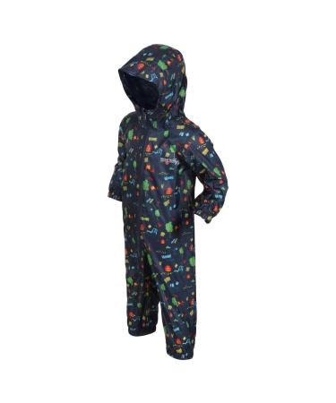 Regatta Unisex Kids Puddle Iv All-in-One Suit 6-12 Months Tractor (Blue)