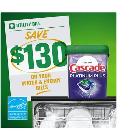 Buy Cascade Platinum Dishwasher Detergent Powder 92 ActionPacs - Fresh Scent 51.2 oz | Best International Shipping - Buy Online on SooperMarket.com