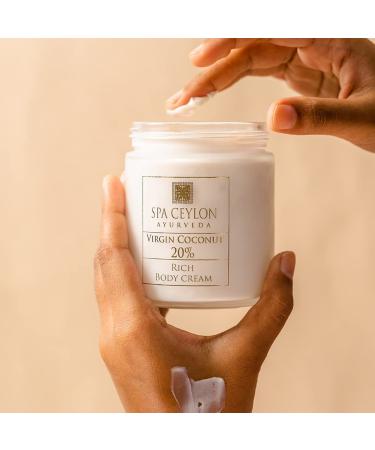 Buy SPA CEYLON Virgin Coconut 20% - Rich Body Cream | Premium Moisturizer for All Skin Types | International Shipping Available - Buy Online on SooperMarket.com