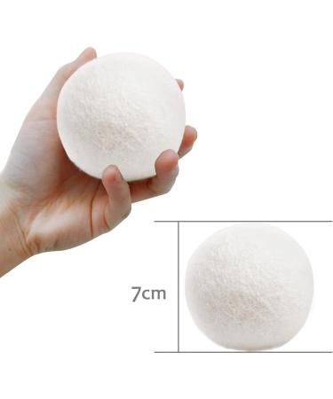 Eco-Friendly Dryer Balls - Echoss XXL 6-Pack | 100% Sheep Wool Tumble Dryer Balls for Reduced Drying Time Natural Fabric Softener & Anti-Static Effect - Buy Online on SooperMarket.com